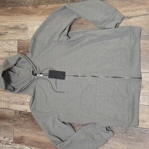 NWT Men's CUTS "Hyperloop Hoodie Full Zip" Heather Grey & in size XXL